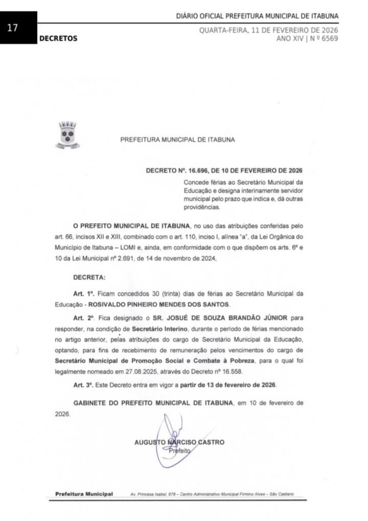 Em meio à crise na Educação em Itabuna, secretário entra em férias por 30 dias: coincidência ou estratégia?