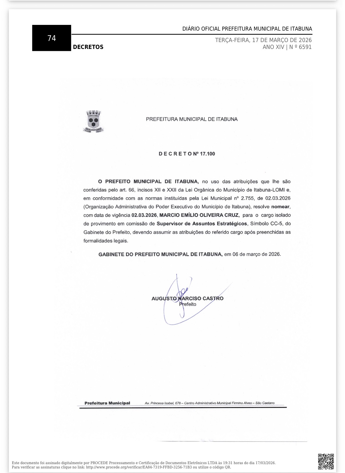 De grupo de WhatsApp ao cargo estratégico: nomeação revela nova dinâmica na gestão municipal