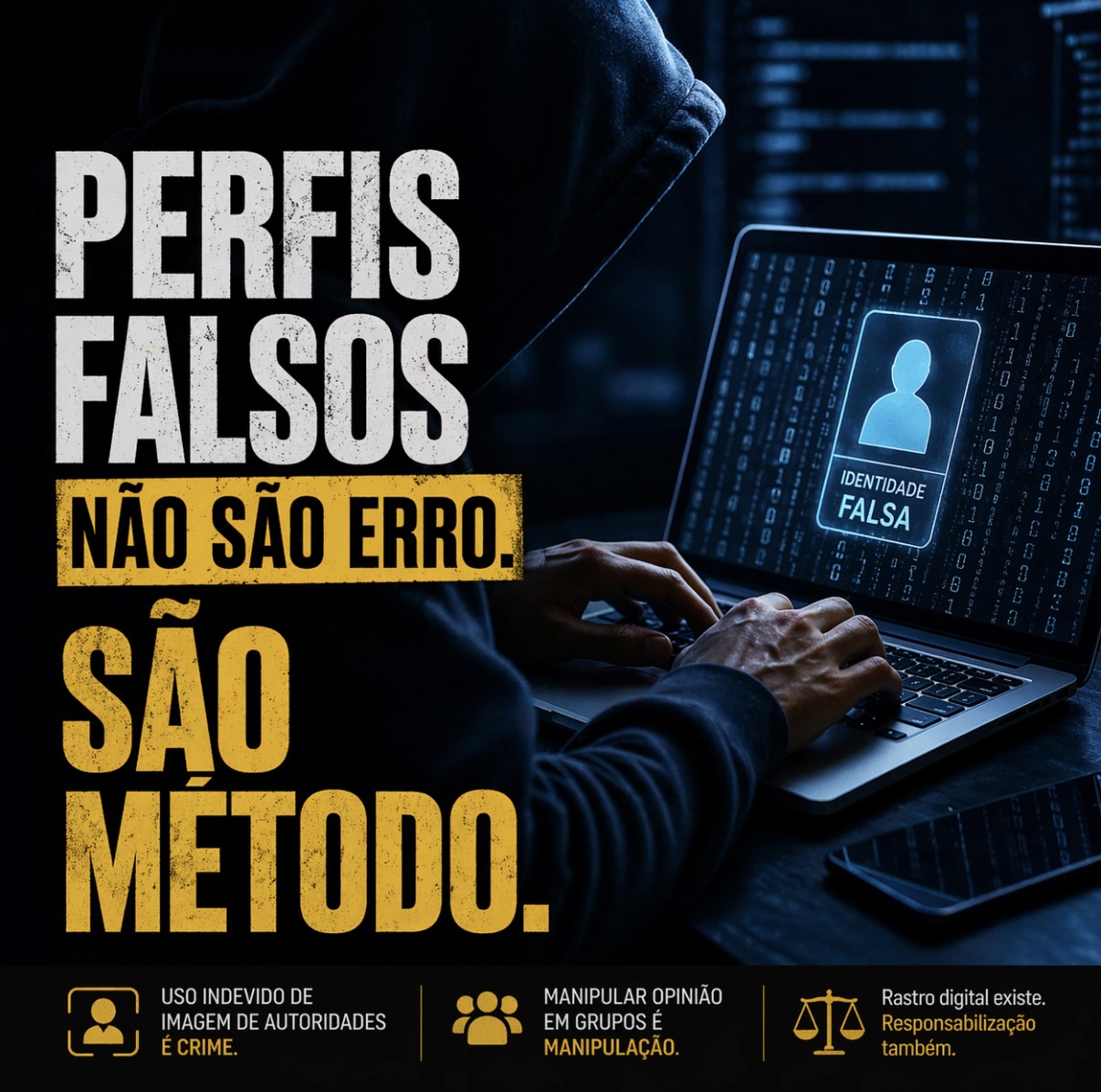 PERFIL FALSO COM IMAGEM DE AUTORIDADES: quando a manipulação digital entra no debate político