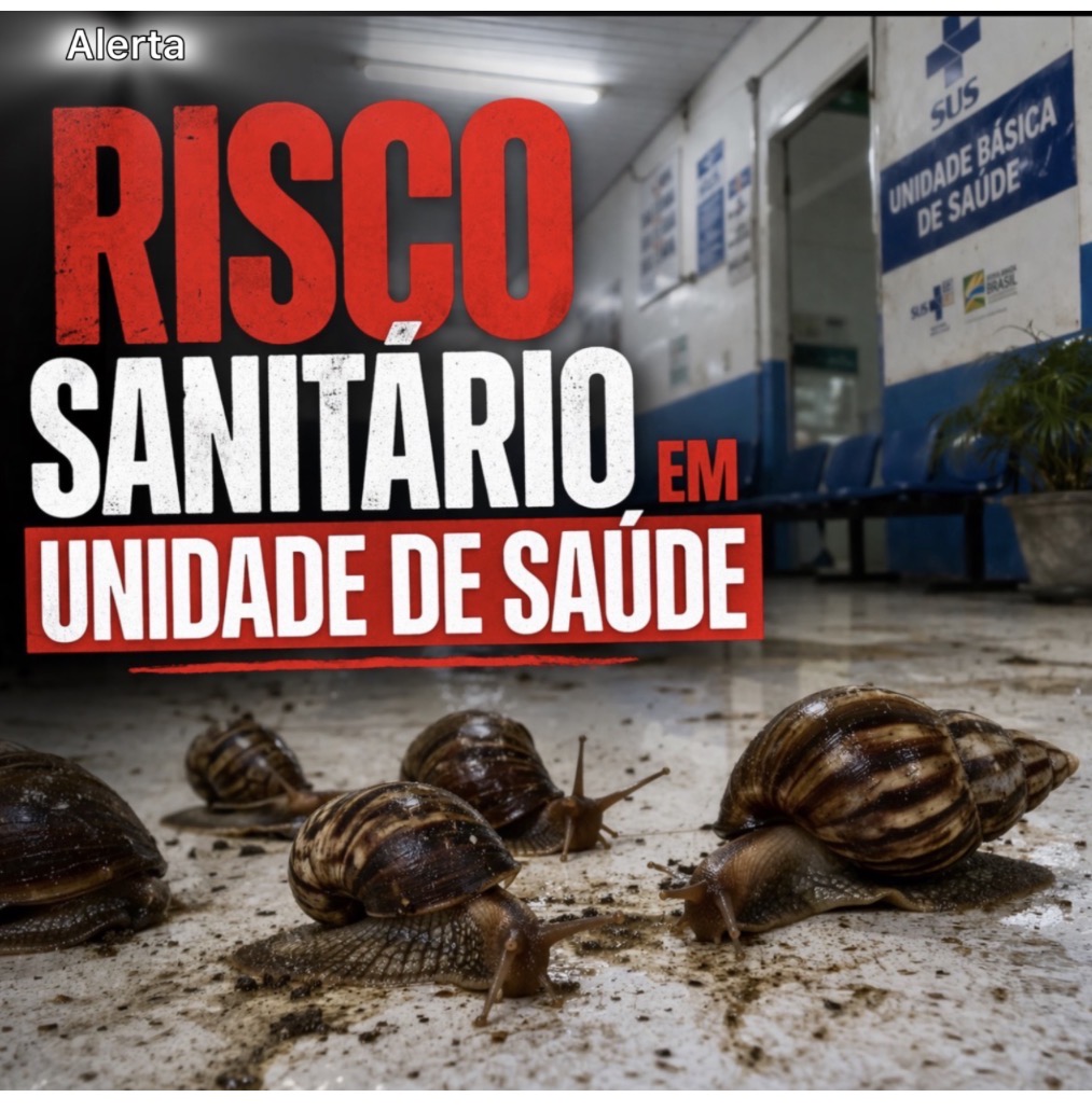 Posto de saúde em Itabuna enfrenta infestação de caramujos e acende alerta sanitário