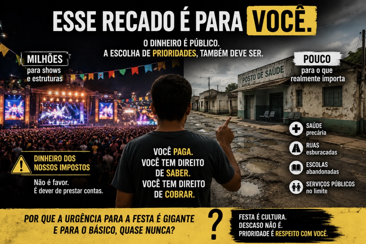 Milhões para festas, pouco para o básico: contratos entram na mira do MP