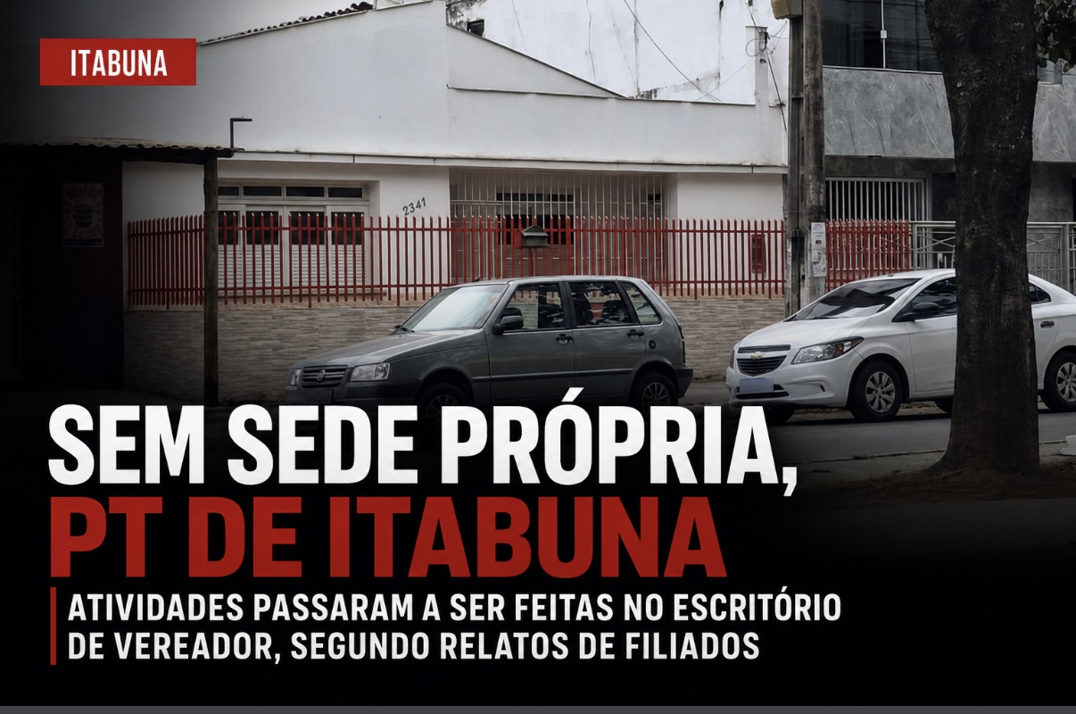 Sem sede própria, PT de Itabuna passa a concentrar atividades em escritório de vereador, segundo relatos de filiados